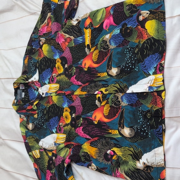 High Seas Other - High Sea Exotic Birds and Parrot Mens Hawaiian Shirt size XXL Coconut Buttons